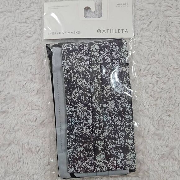 Athleta Face Masks Set of 5 Assorted Colors Adjustable Straps - Picture 1 of 5